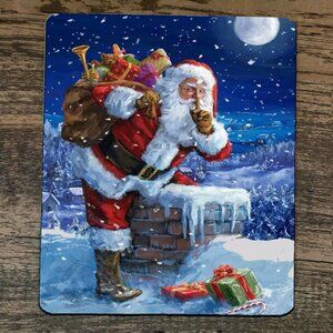 Mouse Pad Santa Clause‎ Chimney Xmas Christmas